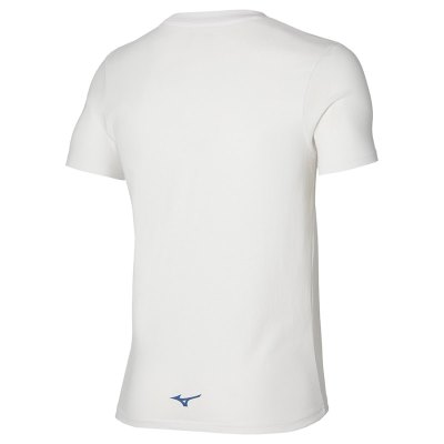 Camisa Mizuno Athletics Tee Hombre - Blancos - Chile M284DHIPAG